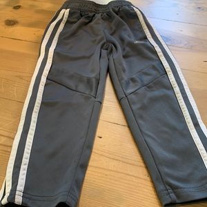 Boys size 4 Adidas track pants in grey